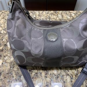 Coach Signature Metallic Hobo Bag